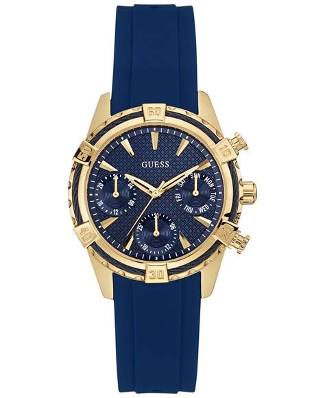 guess watch blue strap